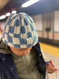 Two Toned Checkered Beanie