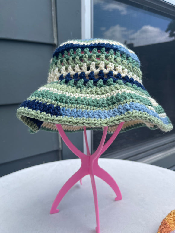 Mesh Bucket Hat- Lily Pad