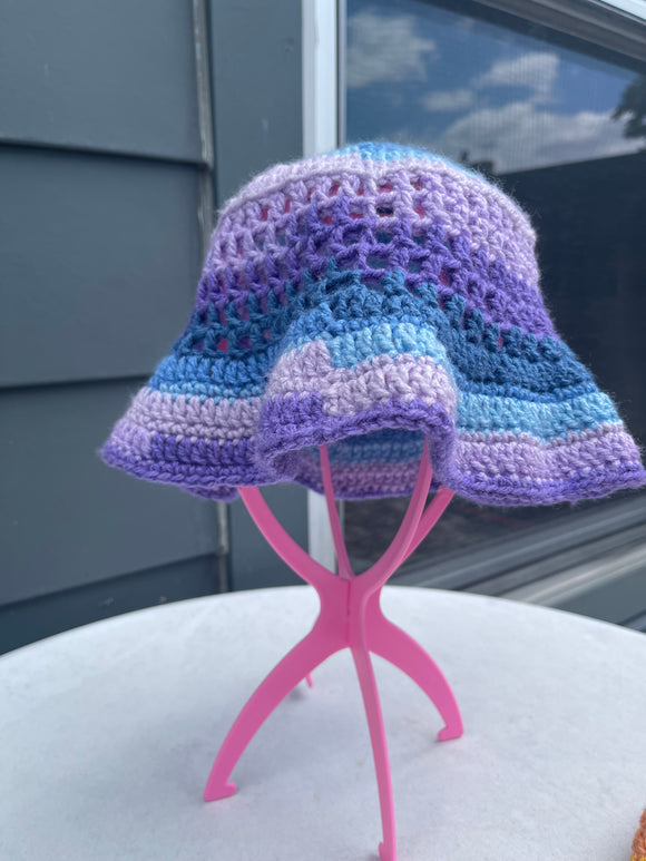 Mesh Bucket Hat- Grape Jelly